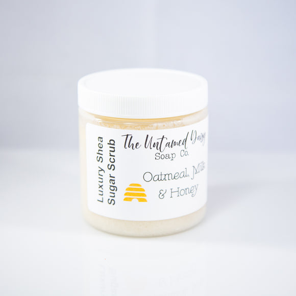 Shea Sugar Scrub - Oatmeal, Goat Milk, & Honey